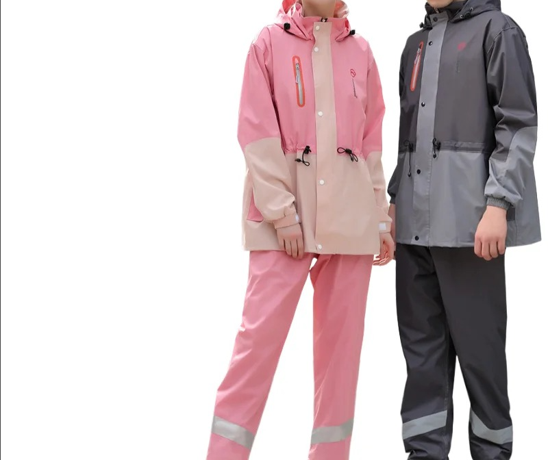 Fishing Rain Suit - معطف مطر عاكس للضوء للركوب في