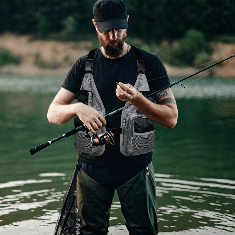 Fishing Vest - سترة صيد متينة سريعة الجفاف متعددة