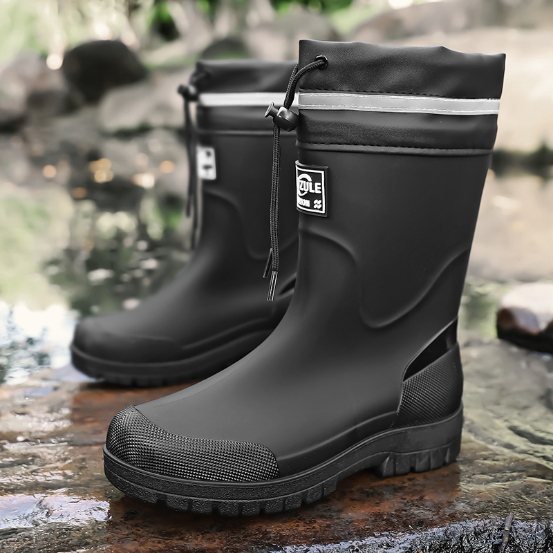 أحذية مطر للرجال بطول منتصف ال - مراجعة Fishing Boots وسعره