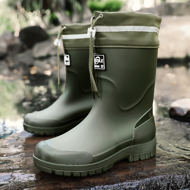 أحذية مطر للرجال بطول منتصف ال - مراجعة Fishing Boots وسعره